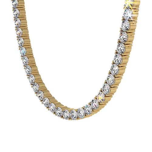 4 Prongs Riviera Tennis Necklace