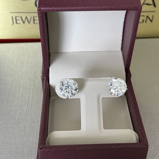 2 Carat Martini Earrings