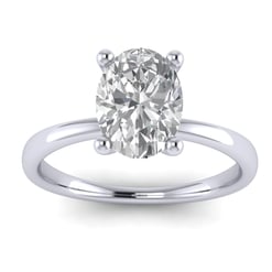 Oval Lab Grown Solitaire