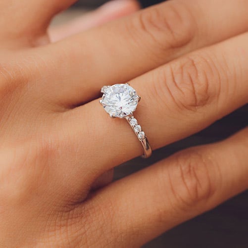 Side Stone Engagement Rings