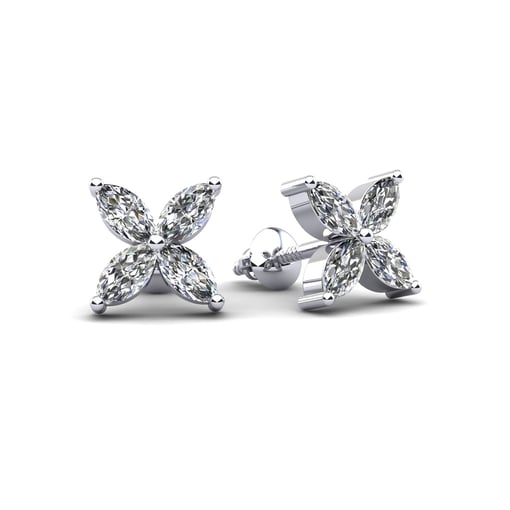 Quad Marquise Stud Earrings