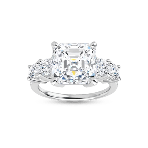 asscher-moissanite-5-stone-engagement-ring-122350as