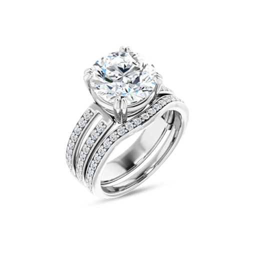 round-moissanite-split-shank-halo-bridal-set-rings-121991wsrd