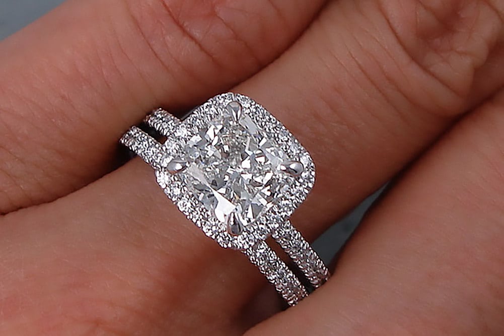 Custom Moissanite Side Stone Rings Macon, GA