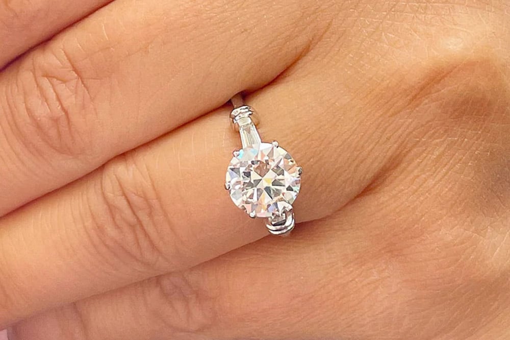 Round Moissanite Rings Nashville, TN