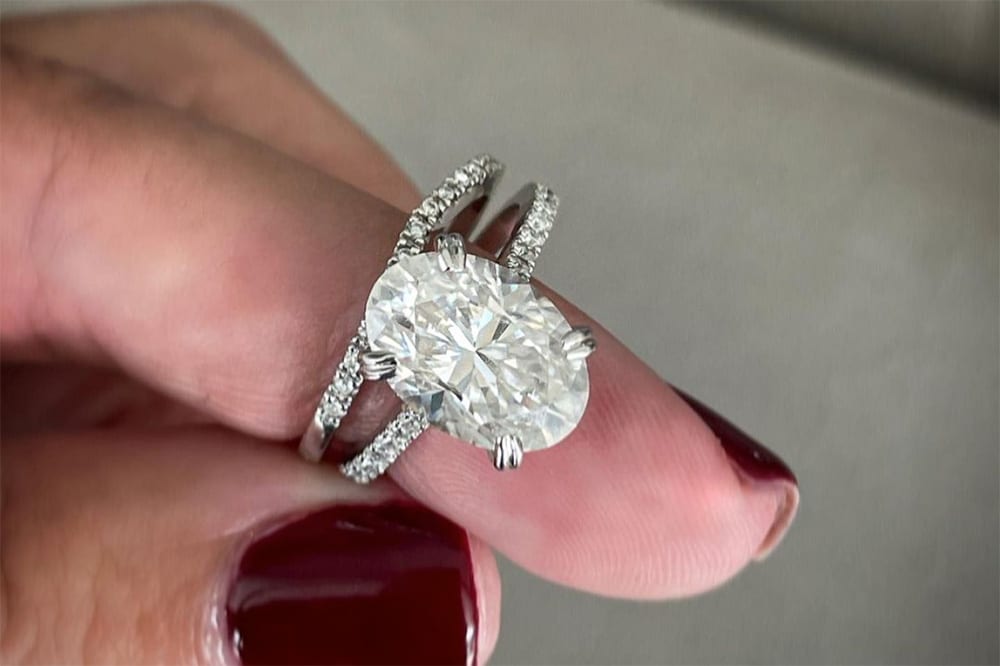 Oval Moissanite Engagement Rings Pembroke Pines, FL