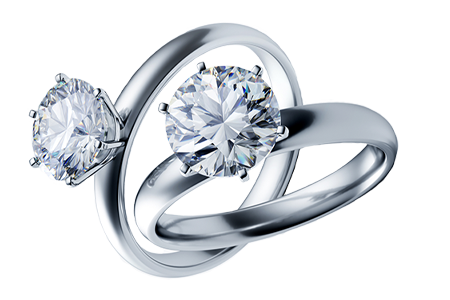 Moissanite Solitaire Rings