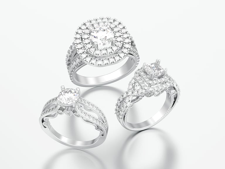Side Stone Engagement Rings Collection