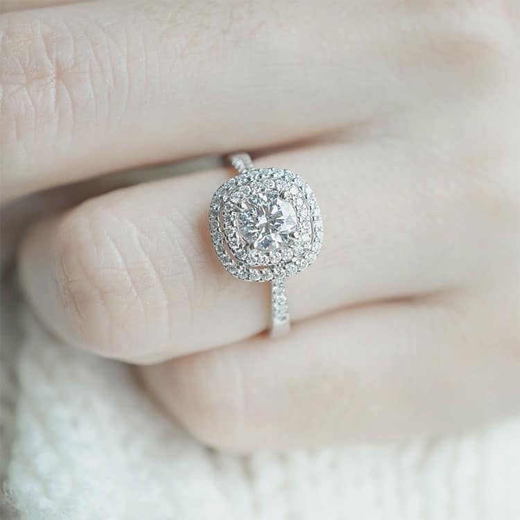 Halo Engagement Ring