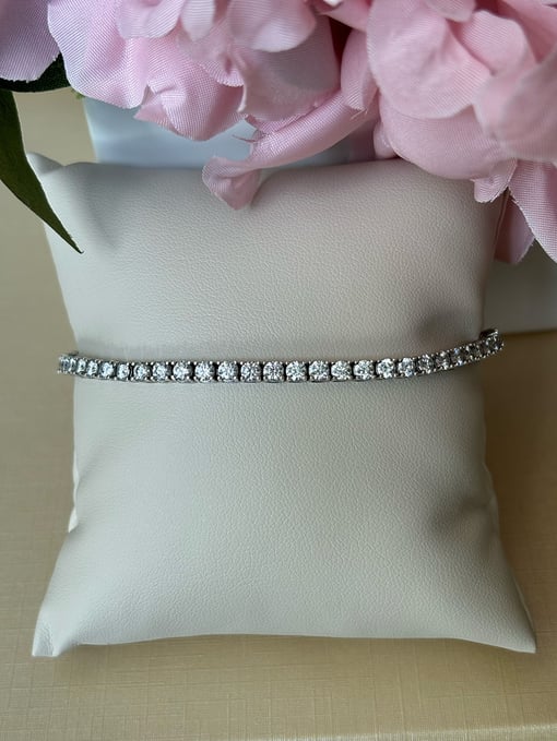 5.00 tcw Round Moissanite Colorless Tennis bracelet