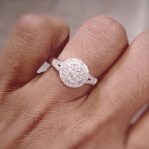 Halo Engagement Ring Black Friday
