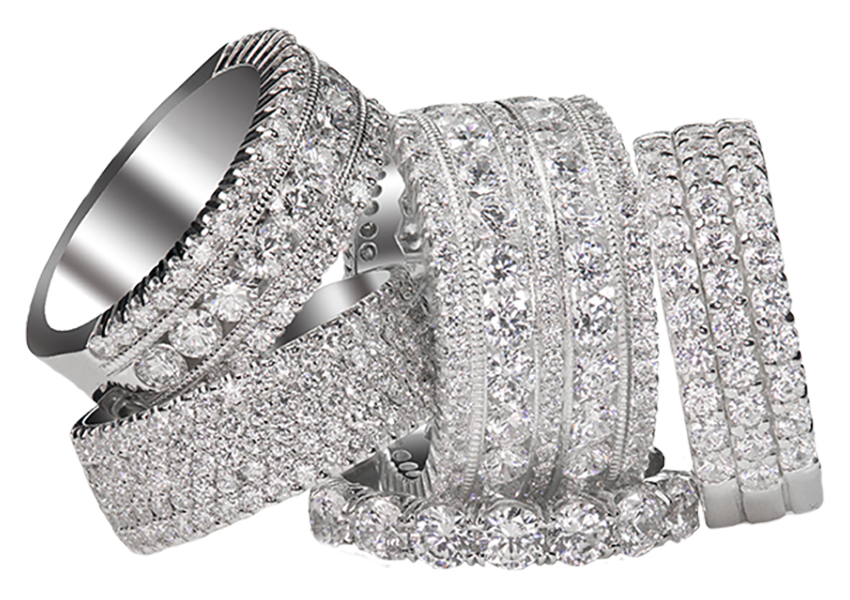 Moissanite Eternity Bands