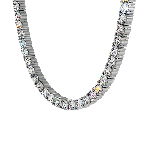 4 Prongs Riviera Tennis Necklace