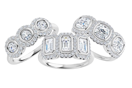 3 Stone Diamond Rings