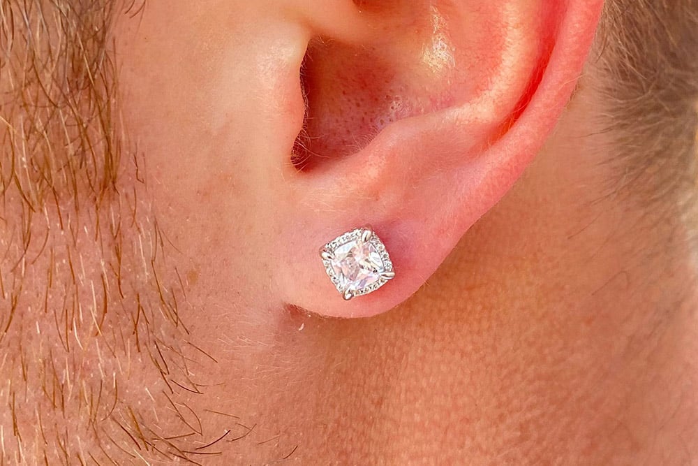 Diamond Stud Earrings For Men Warner Robins, GA