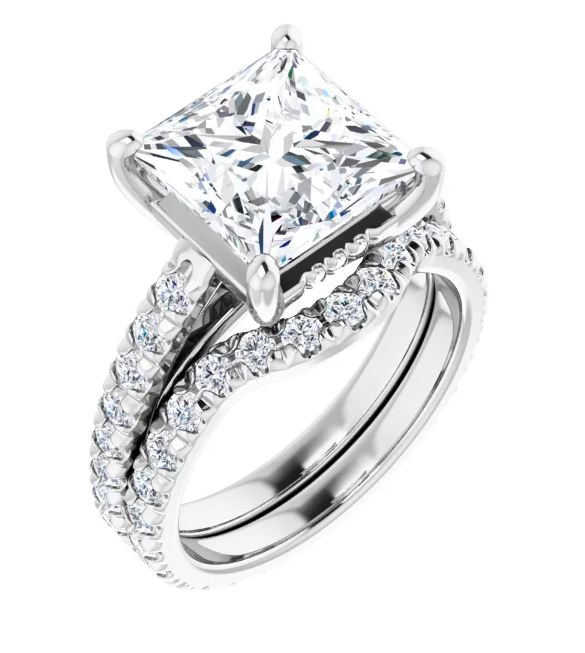 Square Moissanite Ring