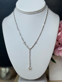 2.00 Tcw Round Moissanite Colorless Pendant Tennis Necklace