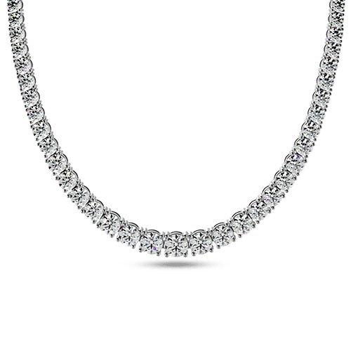 4 Prongs Degrade Riviera Tennis Necklace