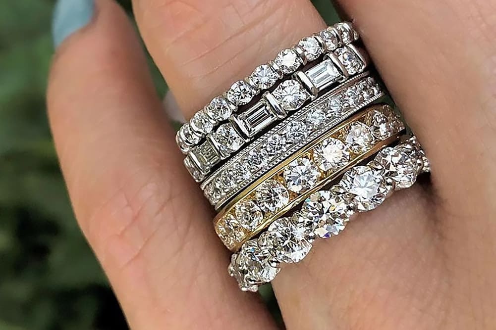 Moissanite Eternity Rings Carmel, IN