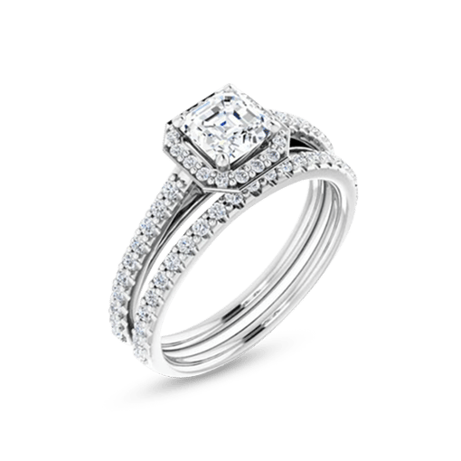 asscher-moissanite-halo-bridal-set-rings
