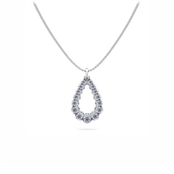 Brilliant Cut Graduated Pendant