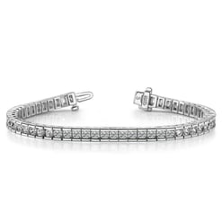 Classic Diamond Box Tennis Bracelet