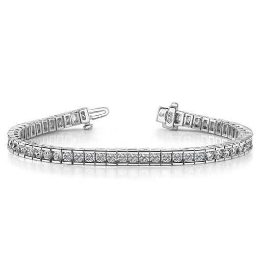 Classic Diamond Box Tennis Bracelet