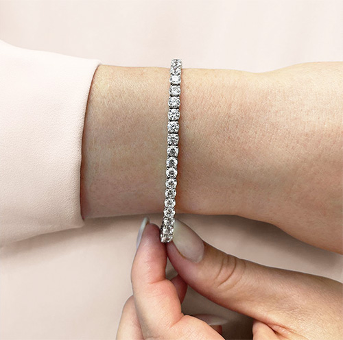 Classic Round Moissanite Tennis Bracelet