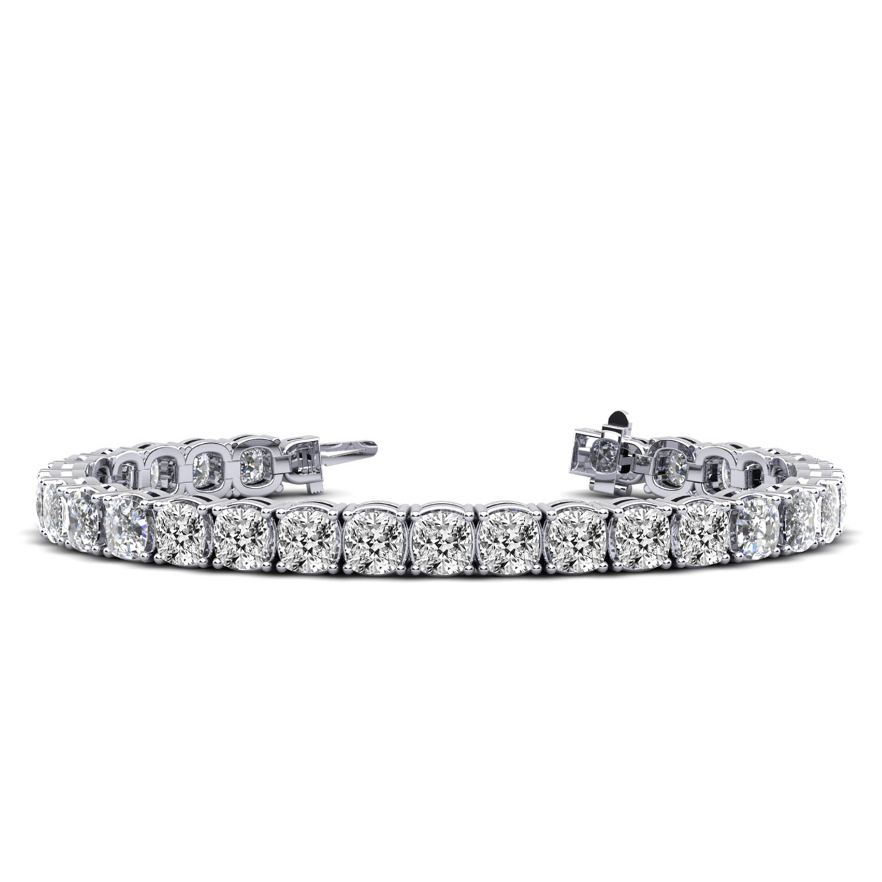 Cushion Moissanite Tennis Bracelet Cushion Moissanite Tennis Bracelet