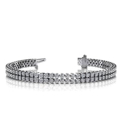 Double Row Round Tennis Bracelet