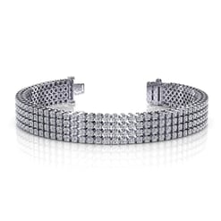 Four Row Round Tennis Bracelet
