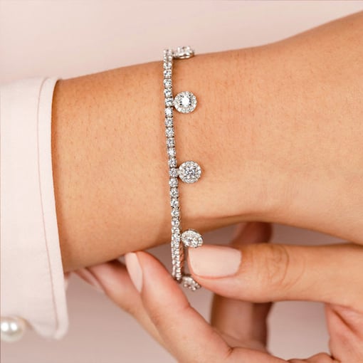 Midnight Dreams Charm Tennis Bracelet