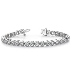 Milgrain Moissanite Tennis Bracelet