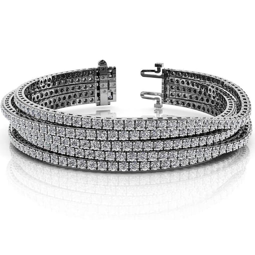 Multi Strand Flexible Tennis Bracelet