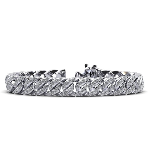 Overlapping Cuban Link Tennis Bracelet