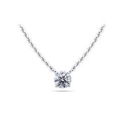 Round Brilliant Solitaire Pendant