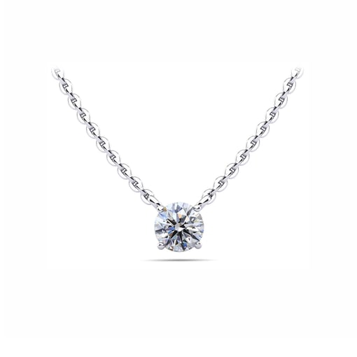 Round Brilliant Solitaire Pendant