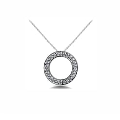Round Circle Infinity Pendant