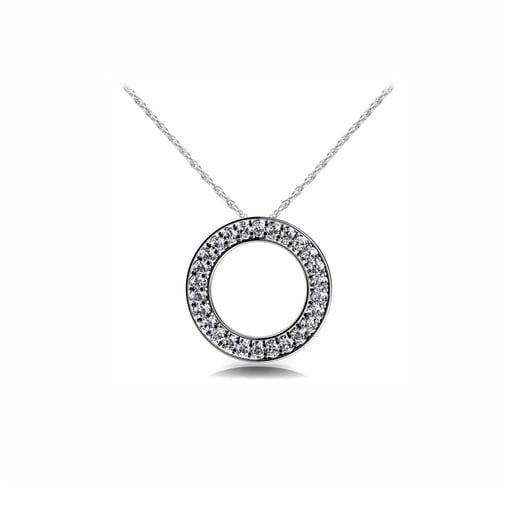 Round Circle Infinity Pendant