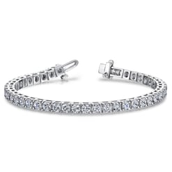 Timeless Round Moissanite Tennis Bracelet