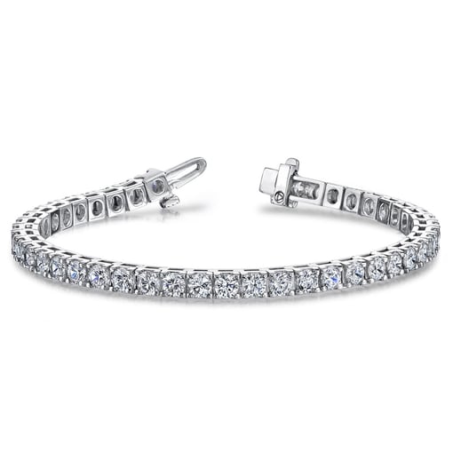 Timeless Round Moissanite Tennis Bracelet