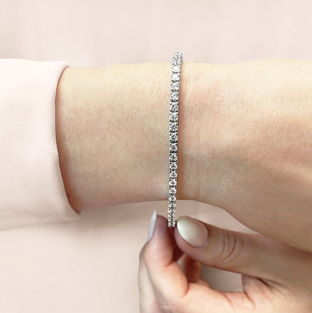 Timeless Round Moissanite Tennis Bracelet Timeless Round Moissanite Tennis Bracelet
