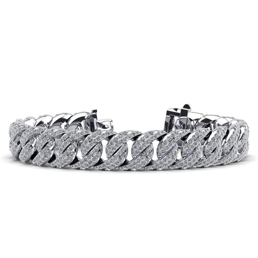 Two Rows Graduated Link Tennis Bracelet