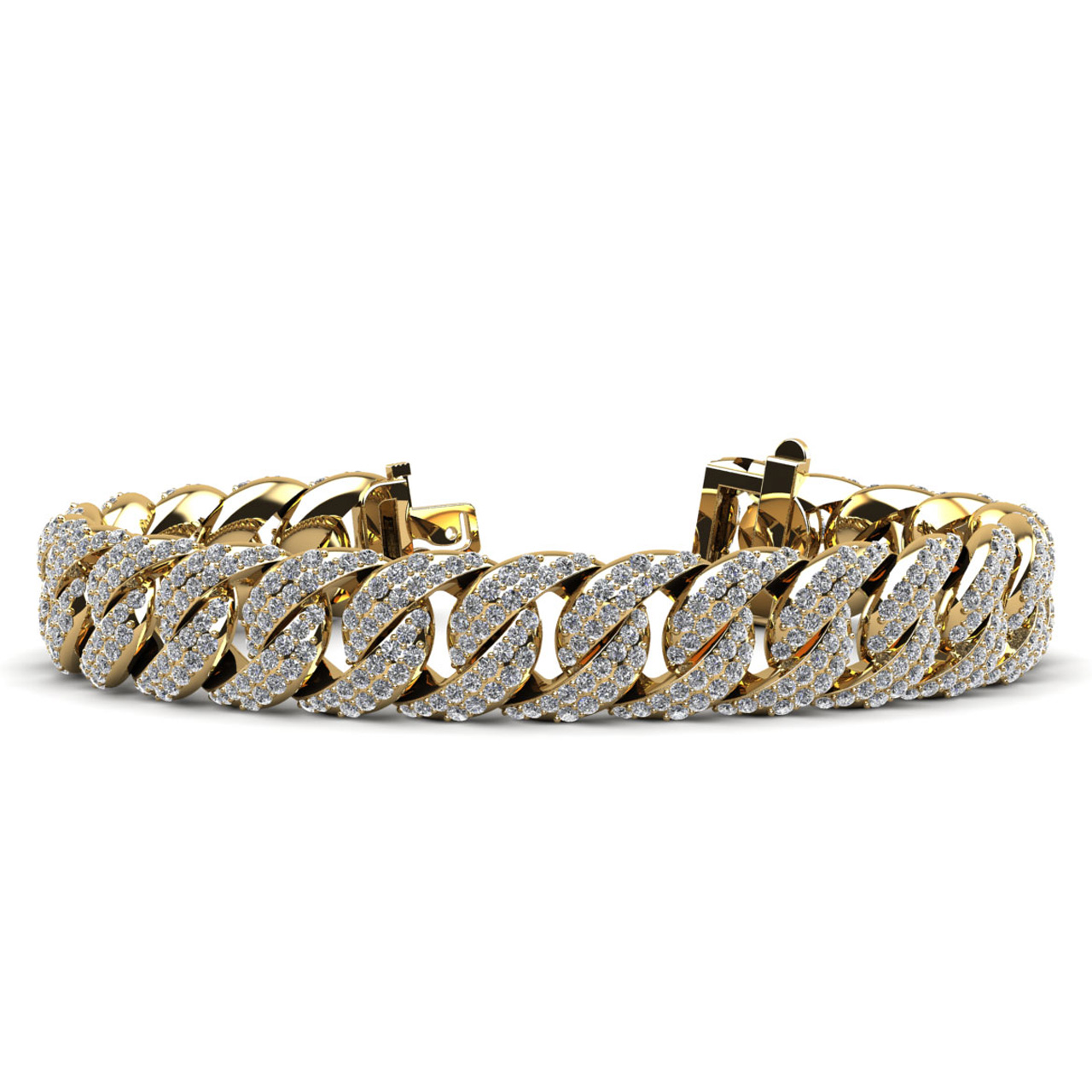 Two Rows Graduated Link Tennis Bracelet Two Rows Graduated Link Tennis Bracelet