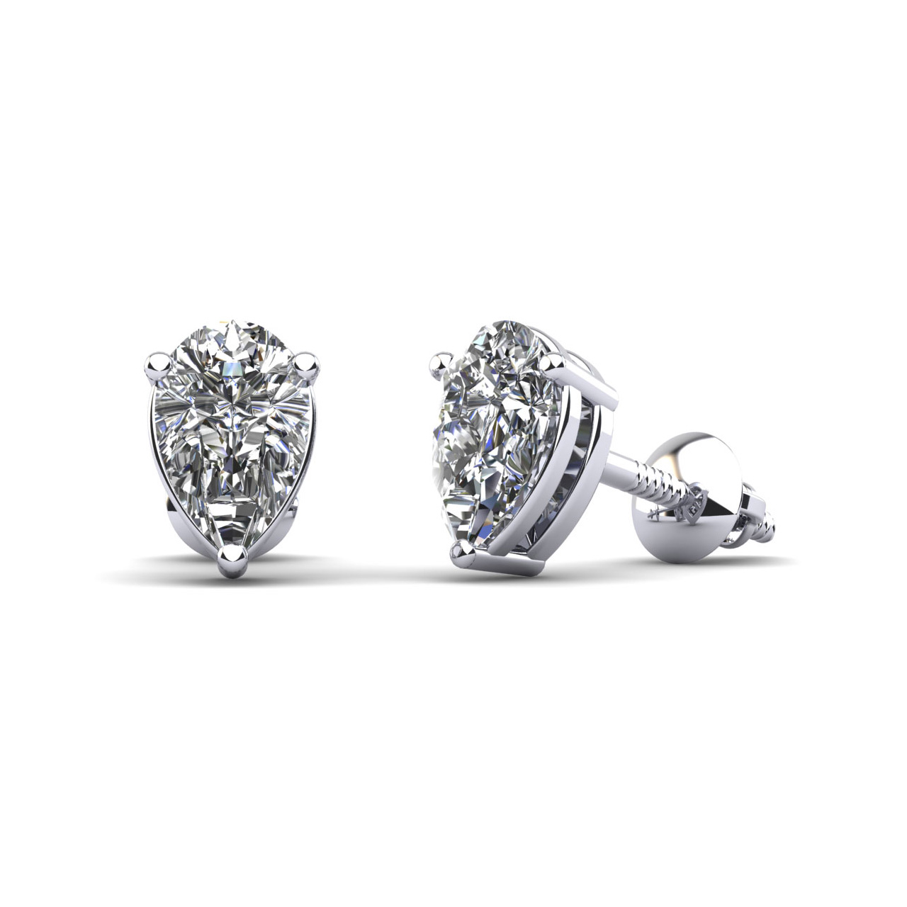 Pear Stud Earrings Pear Stud Earrings