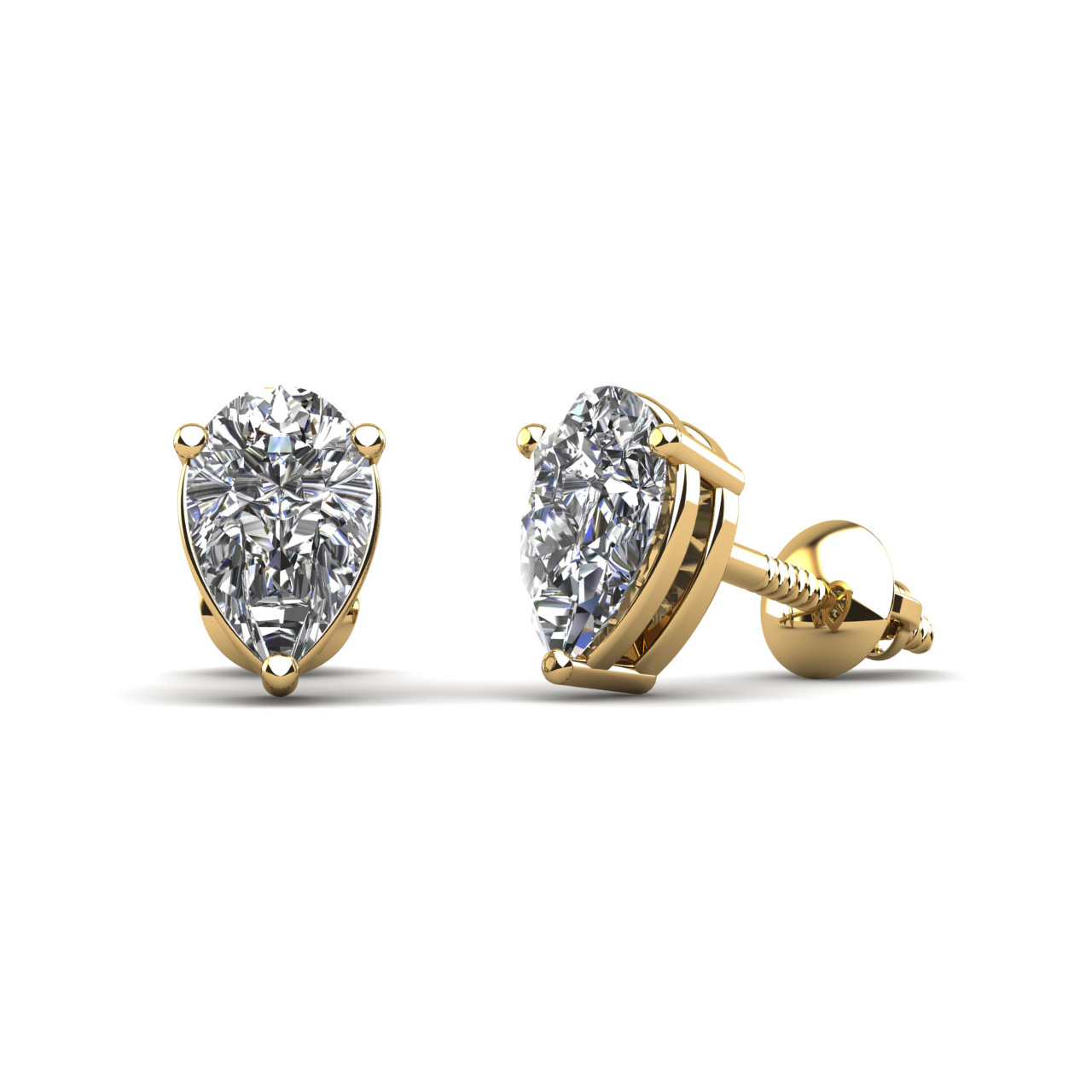 Pear Stud Earrings Pear Stud Earrings