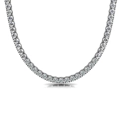 Classic Four Prong Tennis Necklace