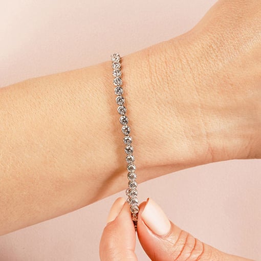 Dazzling Four Prong Tennis Bracelet
