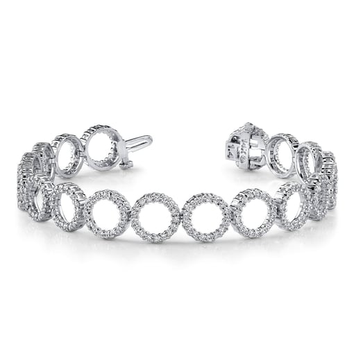 Dripping Circle Link Bracelet