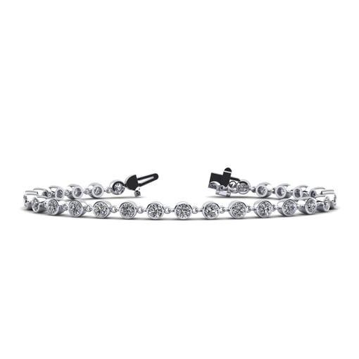 Drop Single Link Bezel Tennis Bracelet